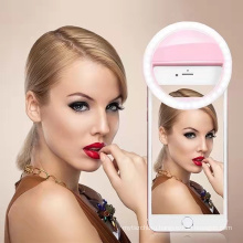 Cell Phone Holder Camera Smartphone Dimmable Flash lens Beauty Selfie Ring Light